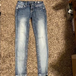 Size 25. Miss Me Jeans. Light wash